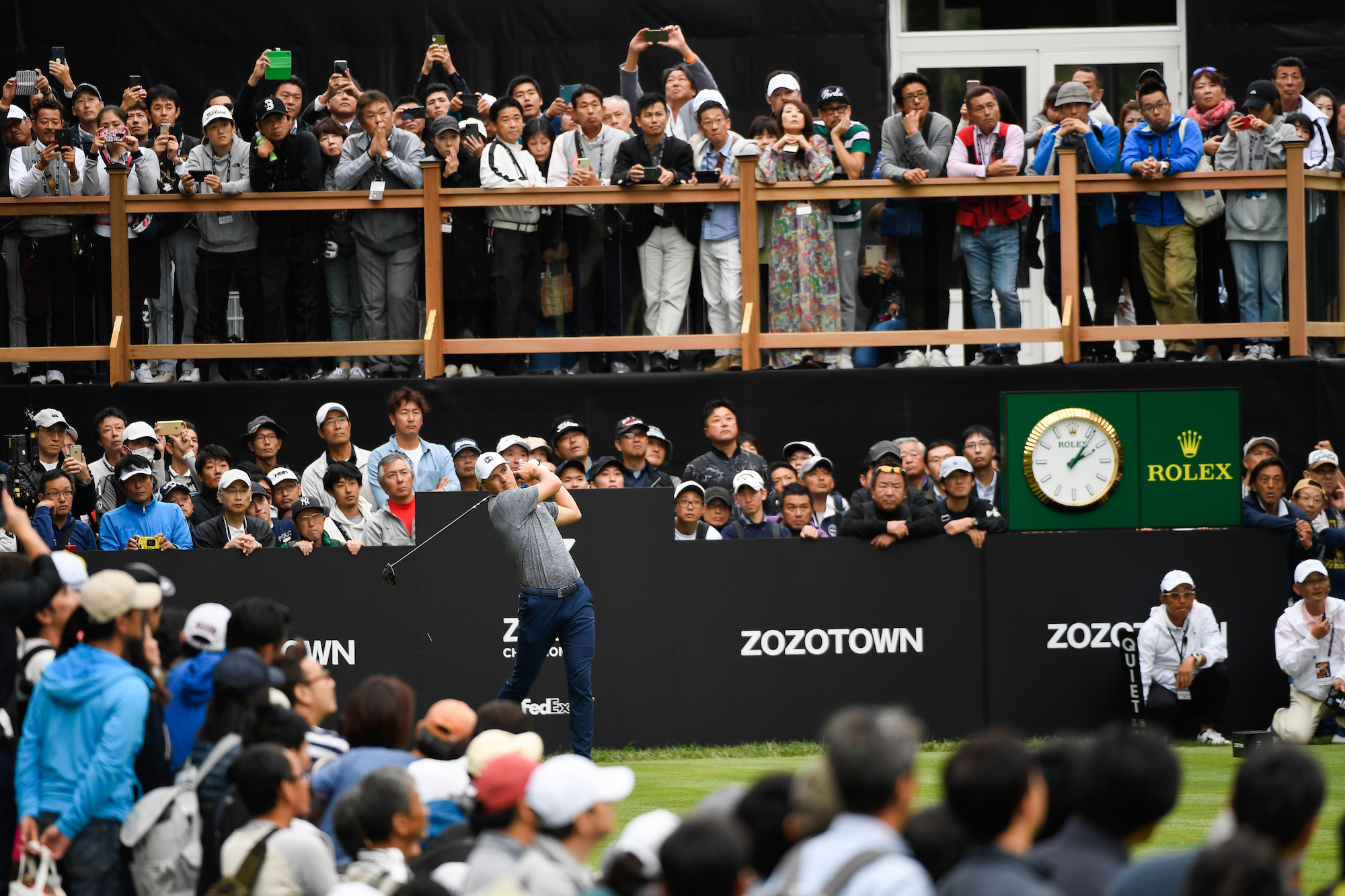 2019 ZOZO CHAMPIONSHIP Round 1 Teeing Off on No. 18