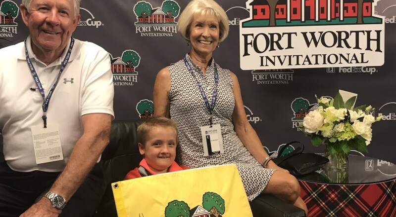 2018 Fort Worth Invitational: Tommy and Joy Eubank With Their Grandson Eliot Walser
