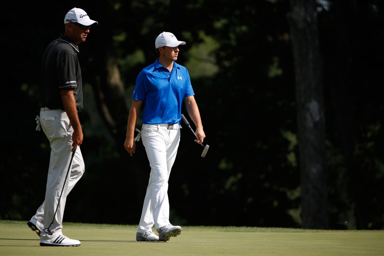 Jordan Spieth during the first round of the 2014 John Deere Classic