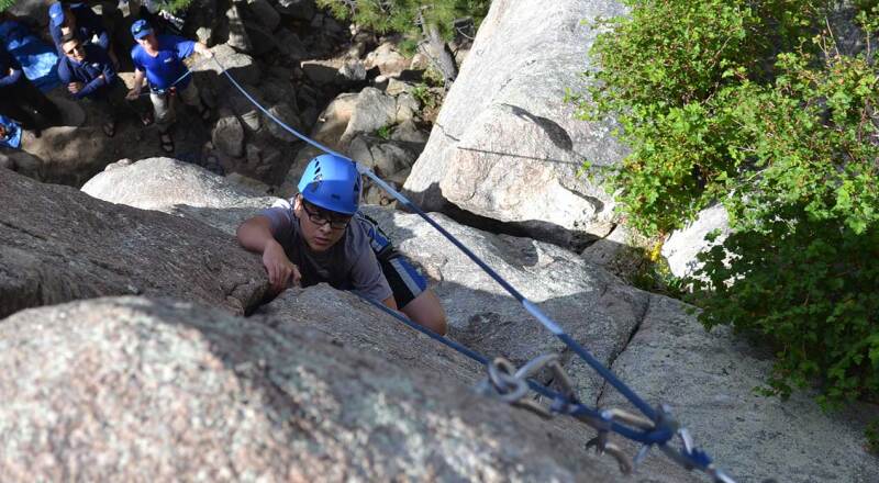 Rock Climbing at the Knights of Heroes Camp