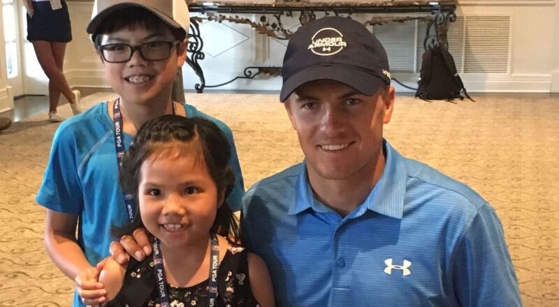 2018 Fort Worth Invitational: Jordan With MaiLin Lam and Her Brother Ethan