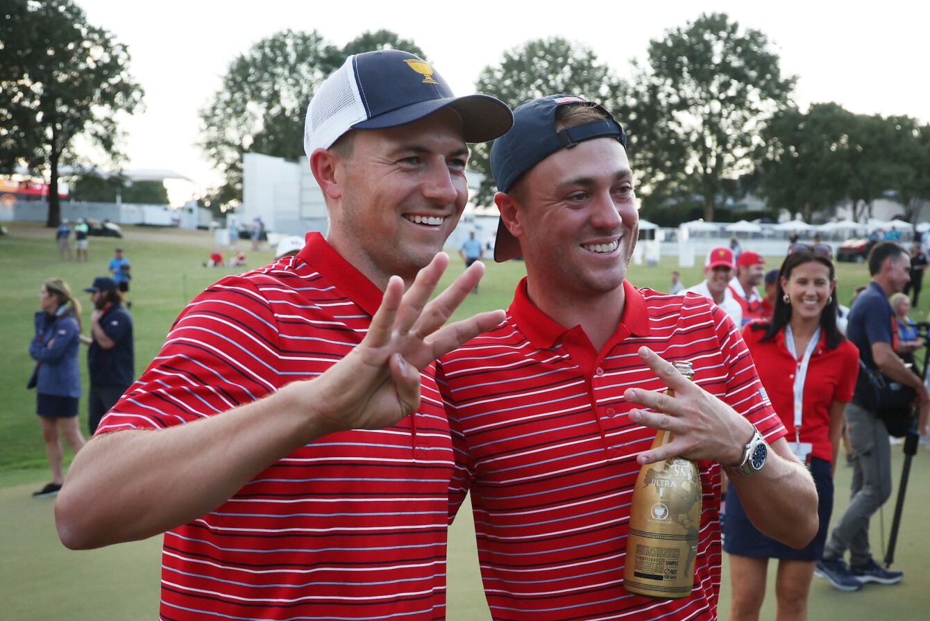 2022 Presidents Cup: Jordan and Justin Celebrate After Sunday's Win